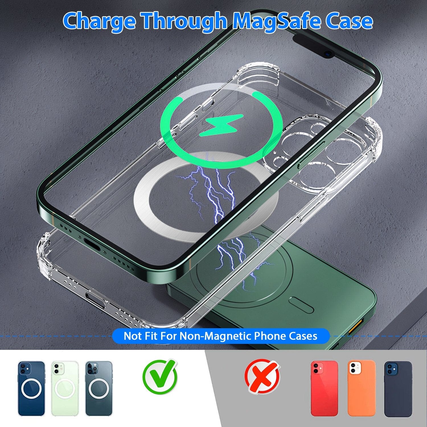 2-in-1 Magnetic Wireless Power Bank 10000mAh PD20W Fast Charger Mag Safe Mobile Accessories - DailySale