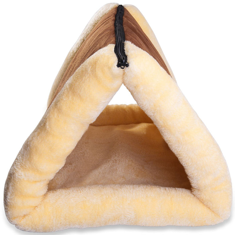 2-in-1 Pet Tunnel Fleece Bed for Cats & Dogs Pet Supplies - DailySale