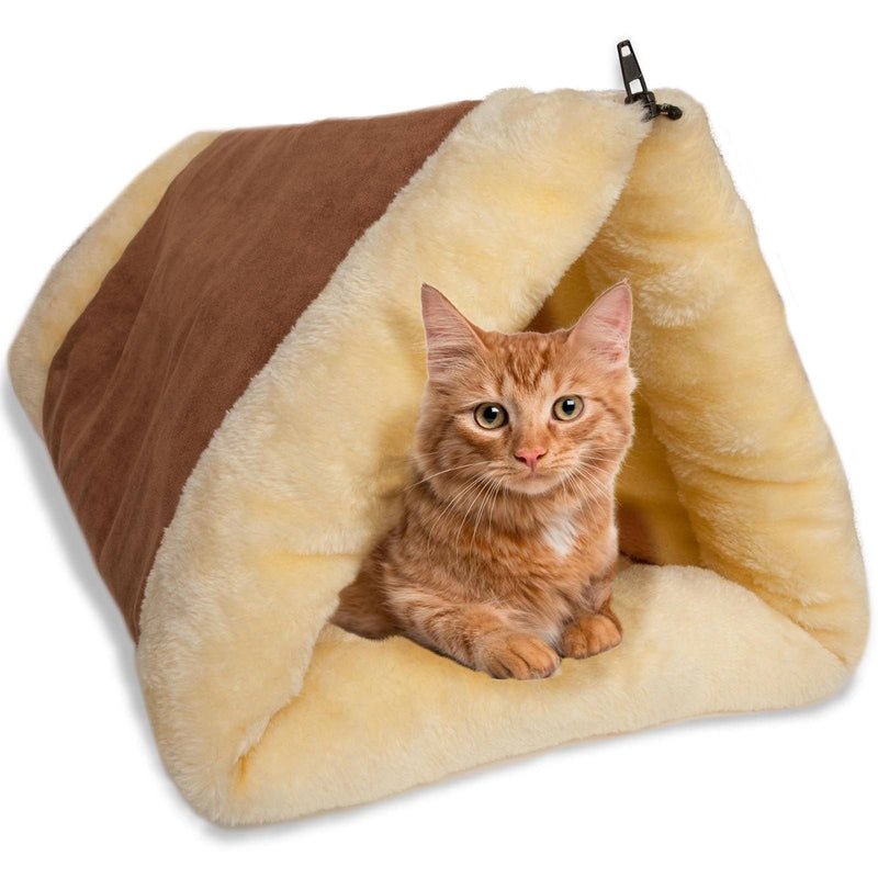 2-in-1 Pet Tunnel Fleece Bed for Cats & Dogs Pet Supplies - DailySale