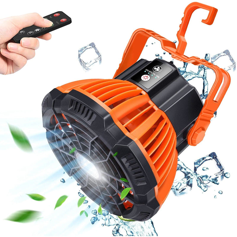 2-in-1 Portable Camping Lantern Electric Fan Sports & Outdoors - DailySale