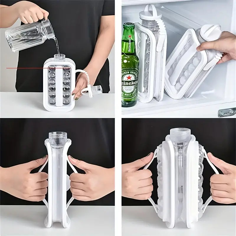 2-in-1 Ice Ball Maker Kettle: Create Unique Ice Cubes for Your Kitchen Bar  