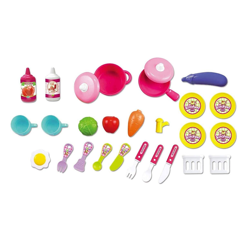 2-in-1 Pretend Play Game Travel Suitcase for Girls Toys & Games - DailySale