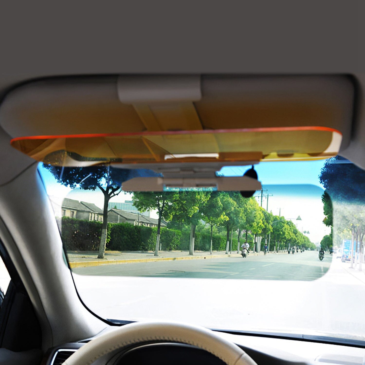 2-in-1 Sun Visor Extender with Adjustable View Angles Automotive - DailySale