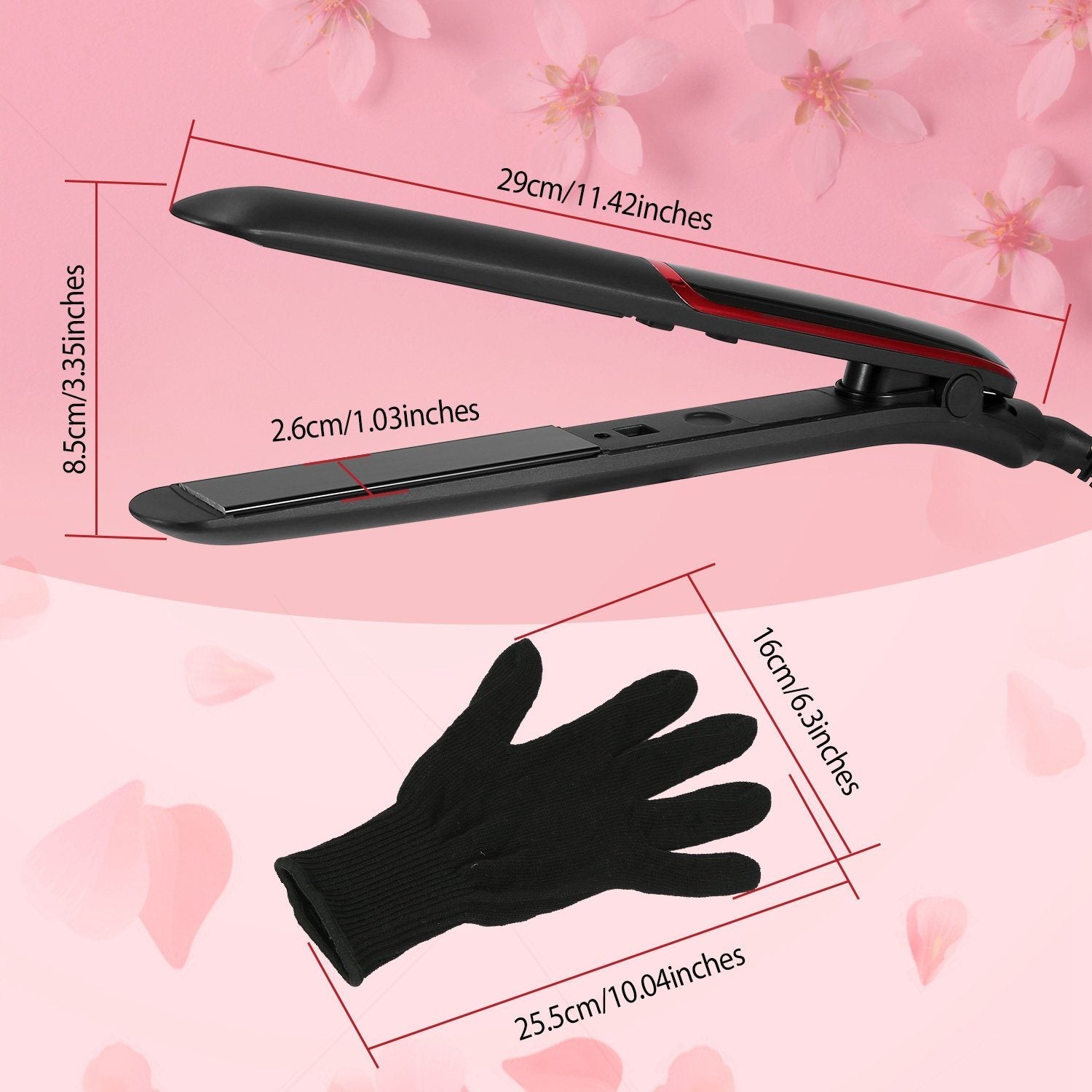 2-in-1 Twist Hair Straightener Ceramic Plate Hair Curler with Temperature Adjust LCD Display Beauty & Personal Care - DailySale