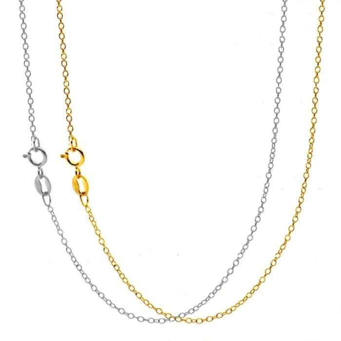 2-Pack: 18 Karat Gold Cable Chain Jewelry - DailySale