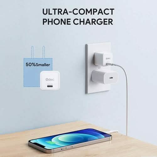 2-Pack: 20W iPhone Fast Charger Type C Wall Charging Adapter Mobile Accessories - DailySale