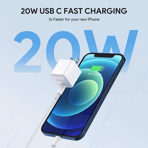 2-Pack: 20W iPhone Fast Charger Type C Wall Charging Adapter Mobile Accessories - DailySale