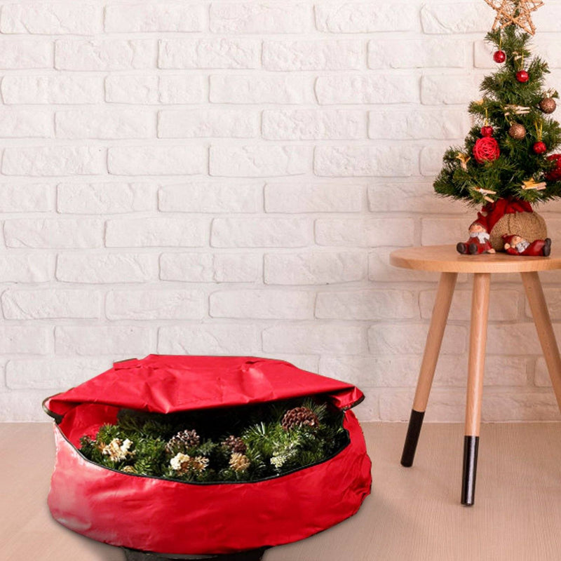 2-Pack: 30" Christmas Wreath Storage Bag 88L Closet & Storage - DailySale