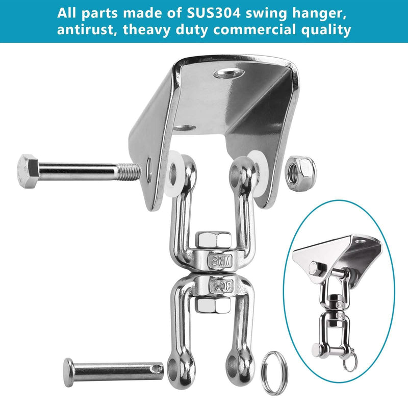 2-Pack: 360° Rotation Swing Hanger Brackets Set Everything Else - DailySale