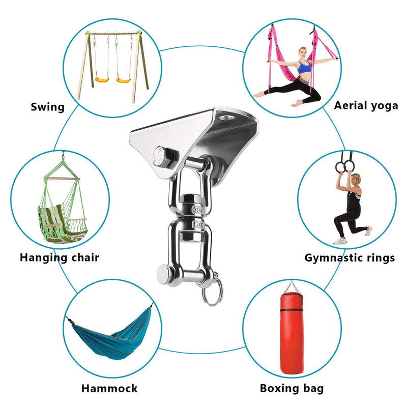 2-Pack: 360° Rotation Swing Hanger Brackets Set Everything Else - DailySale