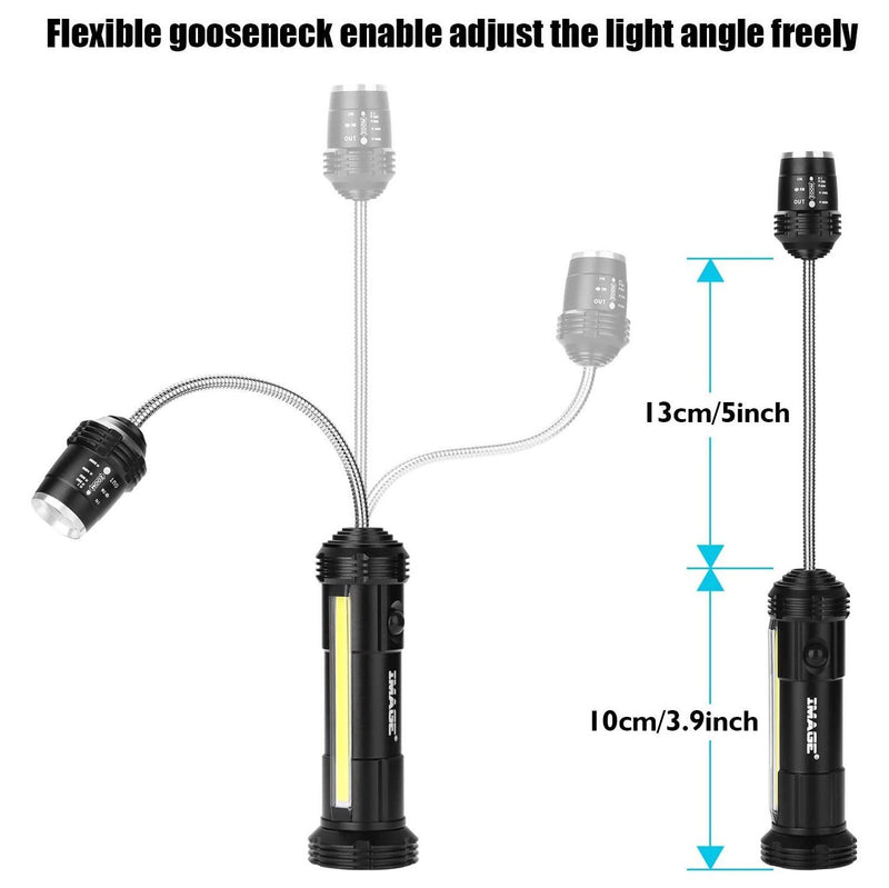 2-Pack: 360º Gooseneck LED Magnetic Base Lamp Sports & Outdoors - DailySale