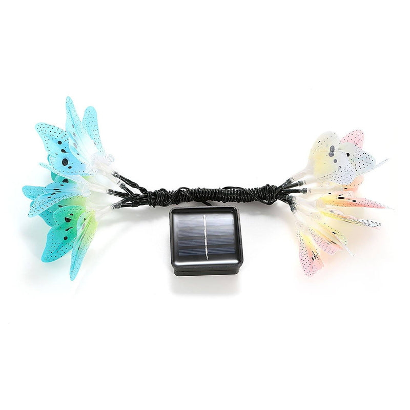 2-Pack: 3.8M Solar String Butterfly Lights Garden & Patio - DailySale