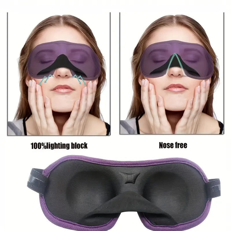 2-Pack: 3D Eye mask for Sleeping Wellness - DailySale