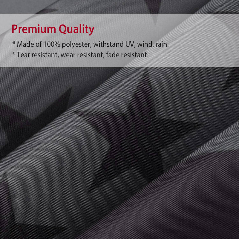 2-Pack: 3X5 Ft. All Black American Flag Everything Else - DailySale