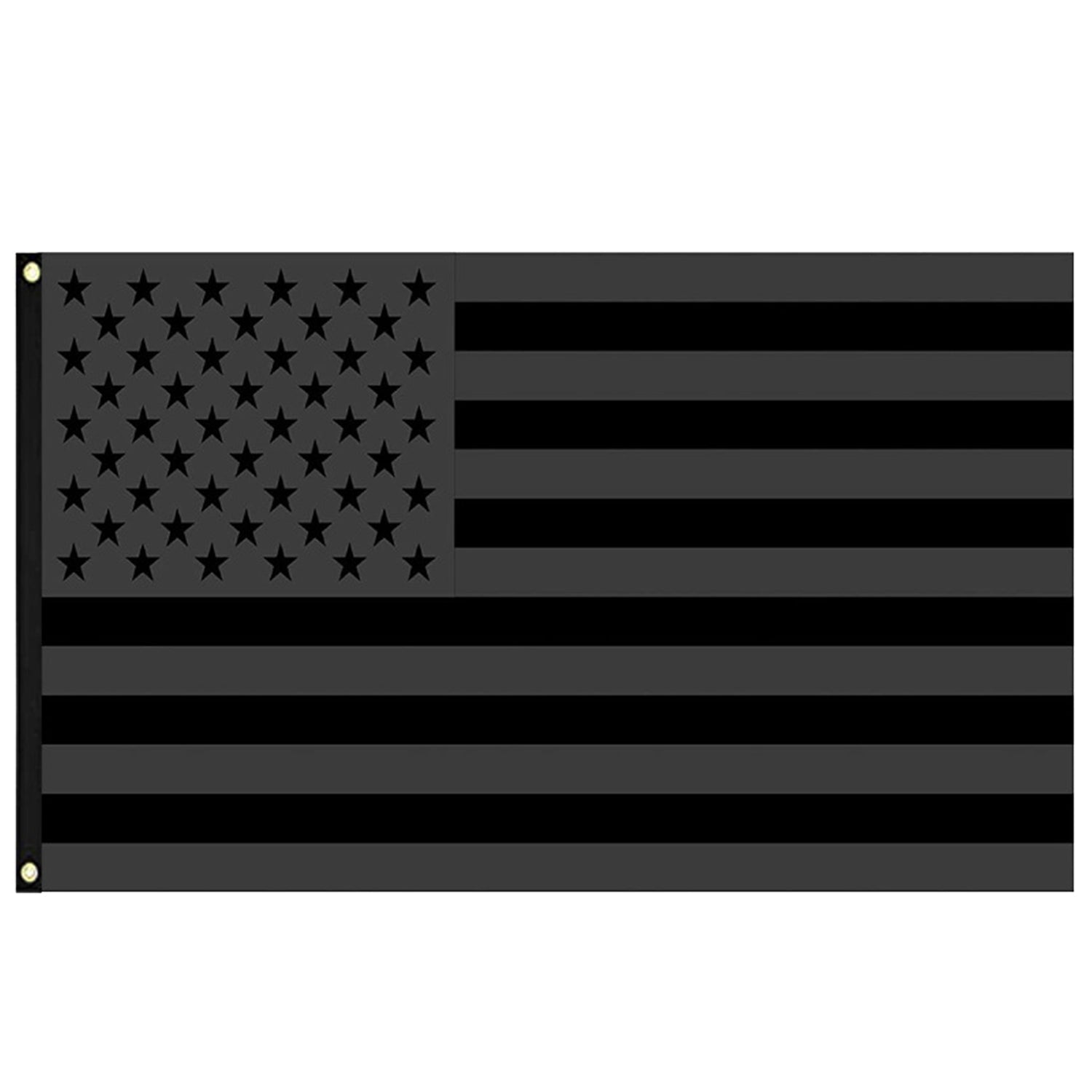 2-Pack: 3X5 Ft. All Black American Flag Everything Else - DailySale