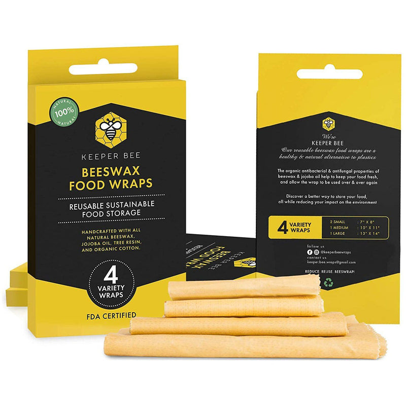 2-Pack: 4 Variety Beeswax Food Wraps Kitchen & Dining - DailySale