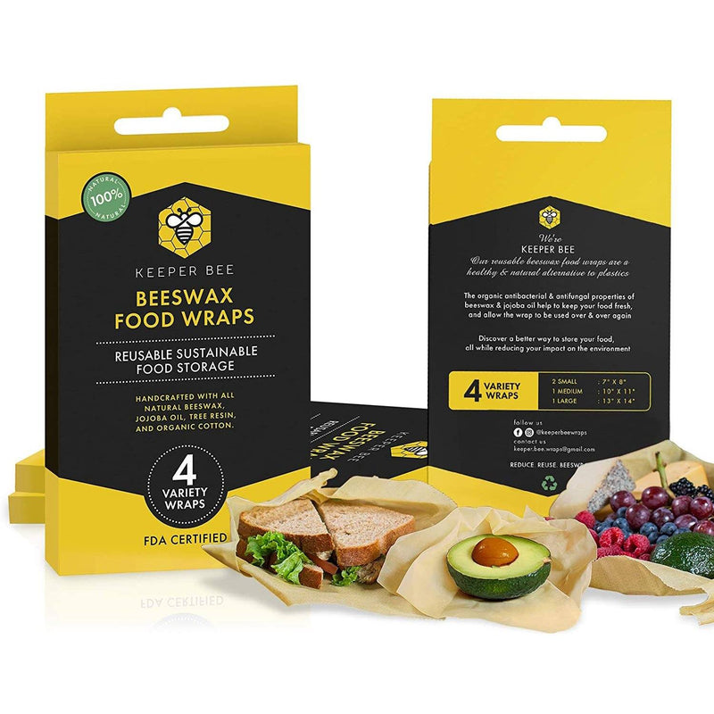 2-Pack: 4 Variety Beeswax Food Wraps Kitchen & Dining - DailySale