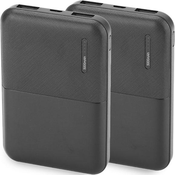 2-Pack: 5000mAh Power Bank Mobile Accessories - DailySale