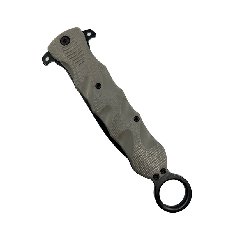 2-Pack: 6" Finger Loop Knife with ABS Handle Tactical - DailySale