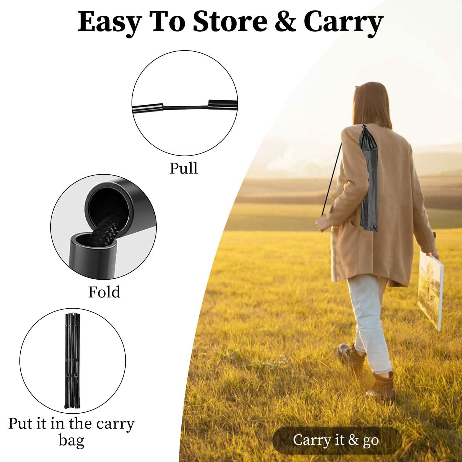 2-Pack: 61" Collapsible A Frame Tripod Easel Iron Alloy Drawing Stand Holiday Decor & Apparel - DailySale