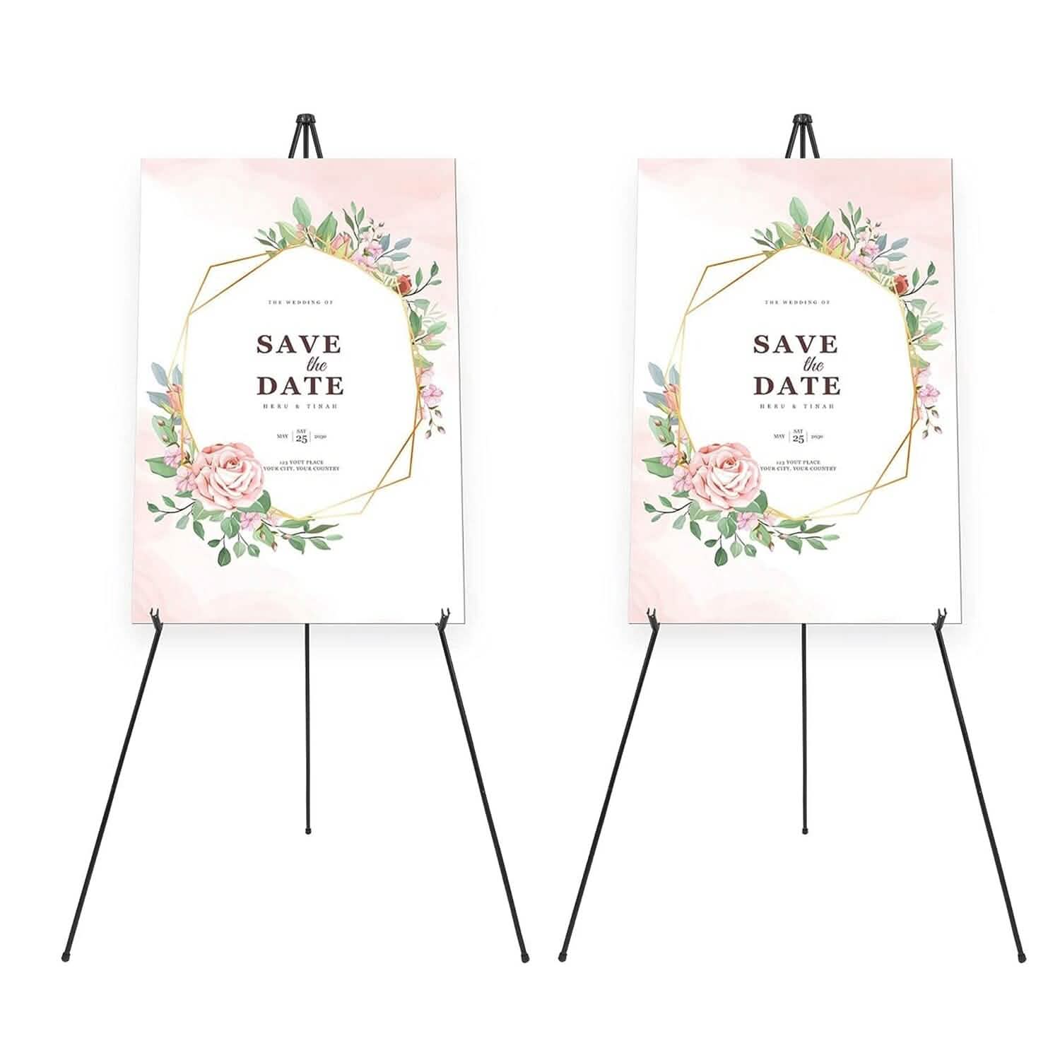 2-Pack: 61" Collapsible A Frame Tripod Easel Iron Alloy Drawing Stand Holiday Decor & Apparel - DailySale