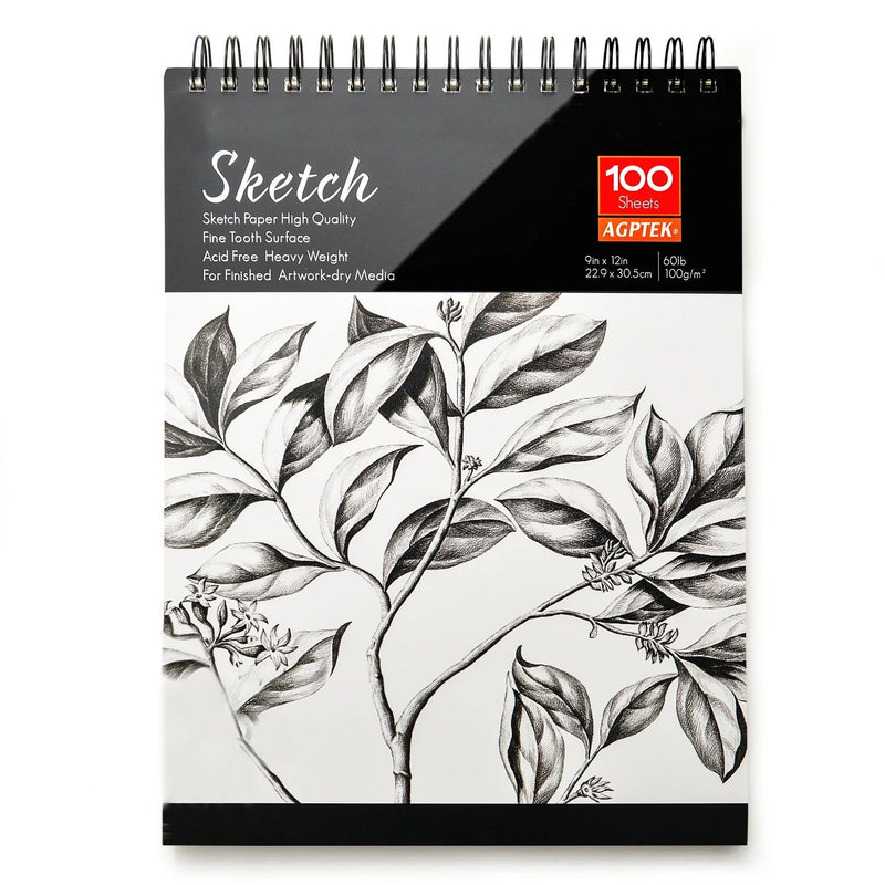 2-Pack: 9X12" 100 Sheets Spiral Sketch Pad Toys & Hobbies - DailySale