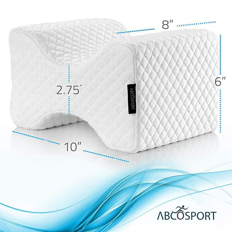 2-Pack: Abco Tech Memory Foam Knee Pillow For Side Sleepers Wellness - DailySale