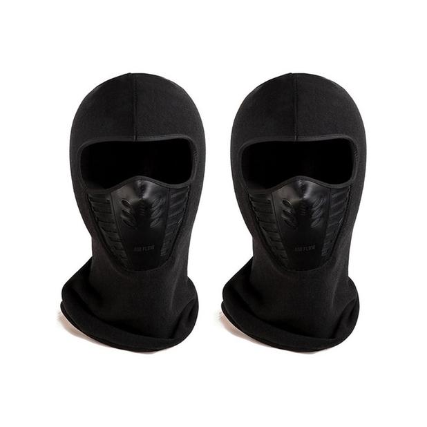 2-Pack: Active Wear Unisex Ski Mask Sports & Outdoors Black - DailySale