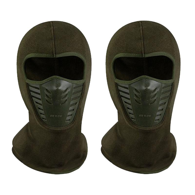 2-Pack: Active Wear Unisex Ski Mask Sports & Outdoors Green - DailySale