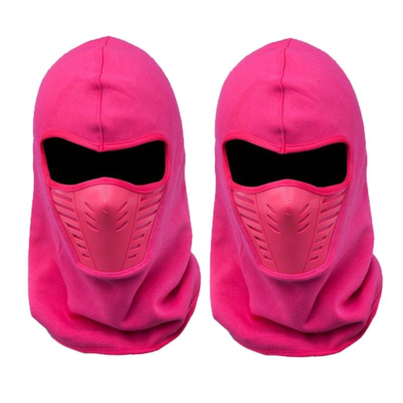 2-Pack: Active Wear Unisex Ski Mask Sports & Outdoors Pink - DailySale