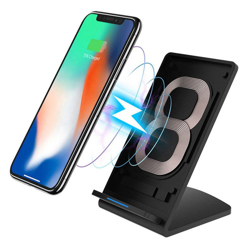 2-Pack: Adjustable Qi Device Wireless Rapid Charger Mobile Accessories - DailySale