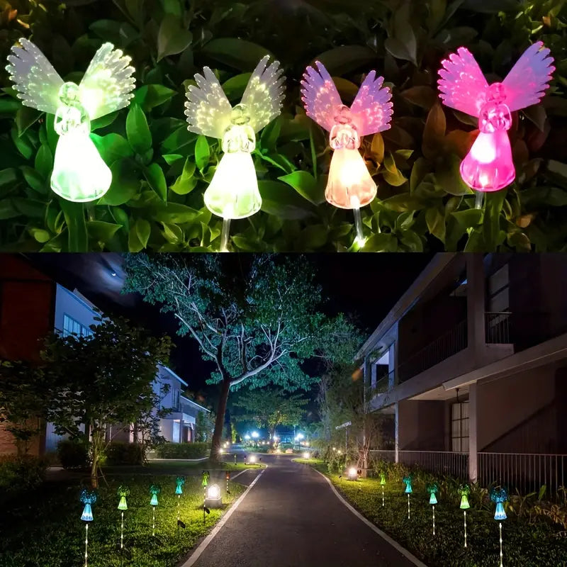 2-Pack: Angel Solar Garden Lights Outdoor Lighting - DailySale