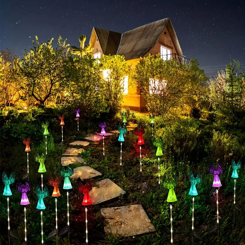 2-Pack: Angel Solar Garden Lights Outdoor Lighting - DailySale