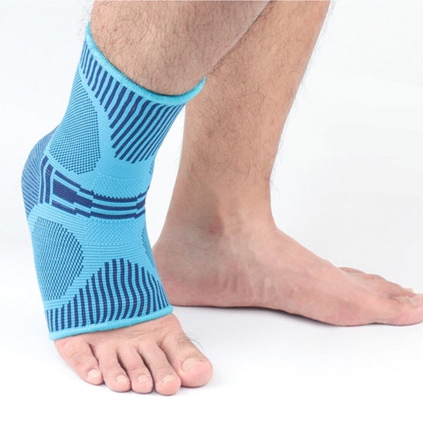 2-Pack: Ankle Support Brace Compression Breathable Wellness Blue M - DailySale