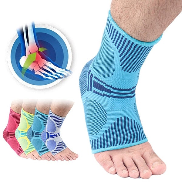 2-Pack: Ankle Support Brace Compression Breathable Wellness - DailySale