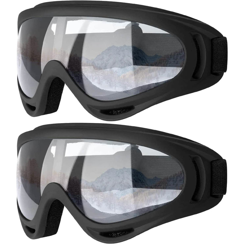 2-Pack: Anti-Scratch Dustproof Sports Goggles Sports & Outdoors Black/Black - DailySale