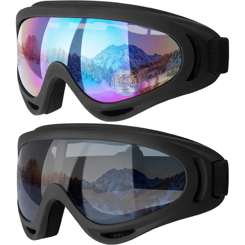 2-Pack: Anti-Scratch Dustproof Sports Goggles Sports & Outdoors Multicolor/Gray - DailySale