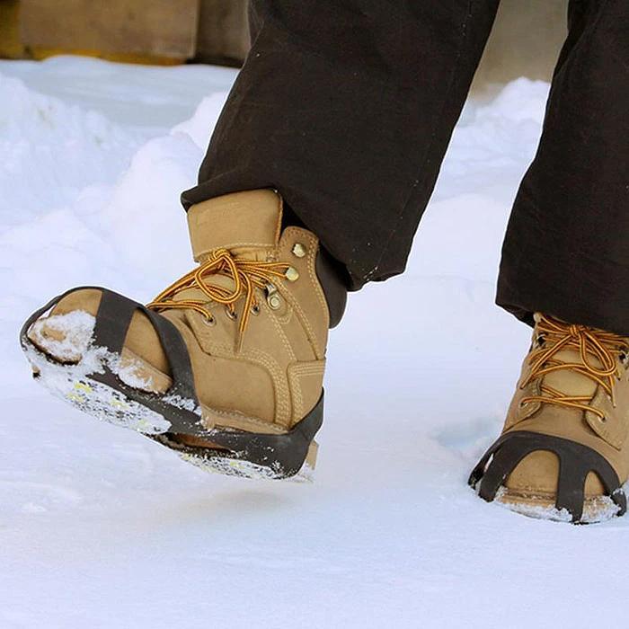 2-Pack: Attachable Anti-Skid Ice-Traction Cleats Sports & Outdoors - DailySale