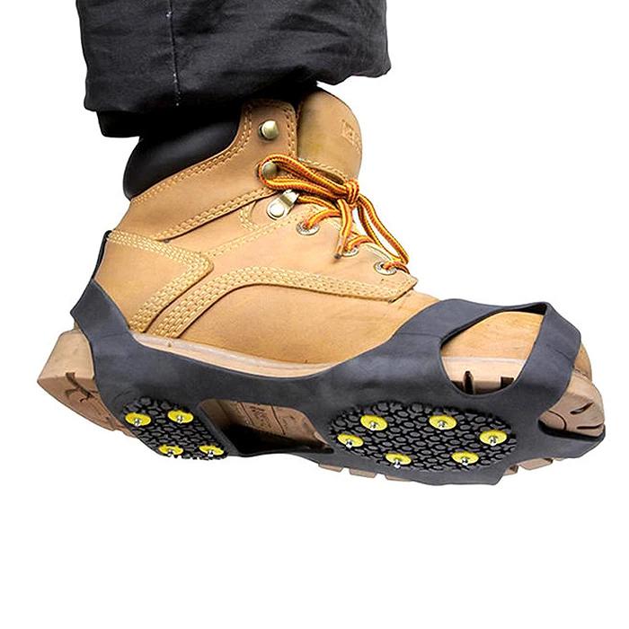 2-Pack: Attachable Anti-Skid Ice-Traction Cleats Sports & Outdoors - DailySale