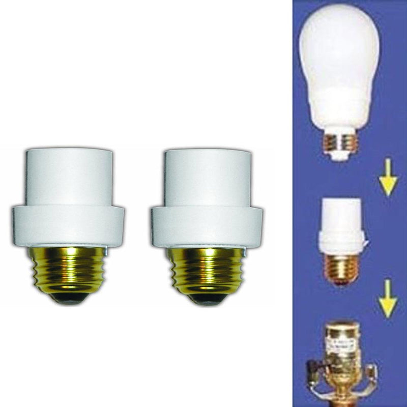 2-Pack: Automatic Lamp Sensors Dusk Dawn Security Light Bulb Socket Lighting & Decor - DailySale