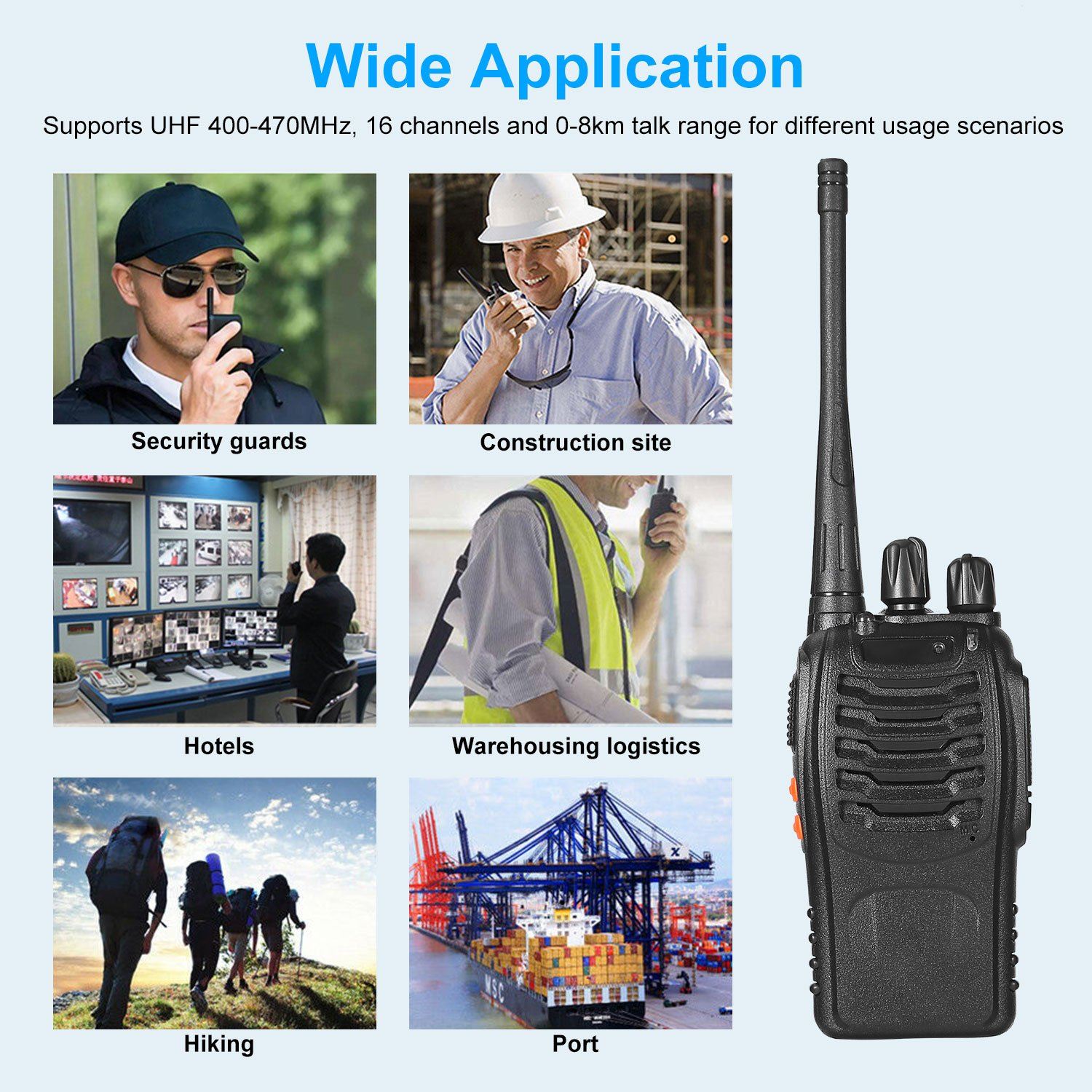 2-Pack: Baofeng BF-888S Walkie Talkies Two Way Radio Tactical - DailySale