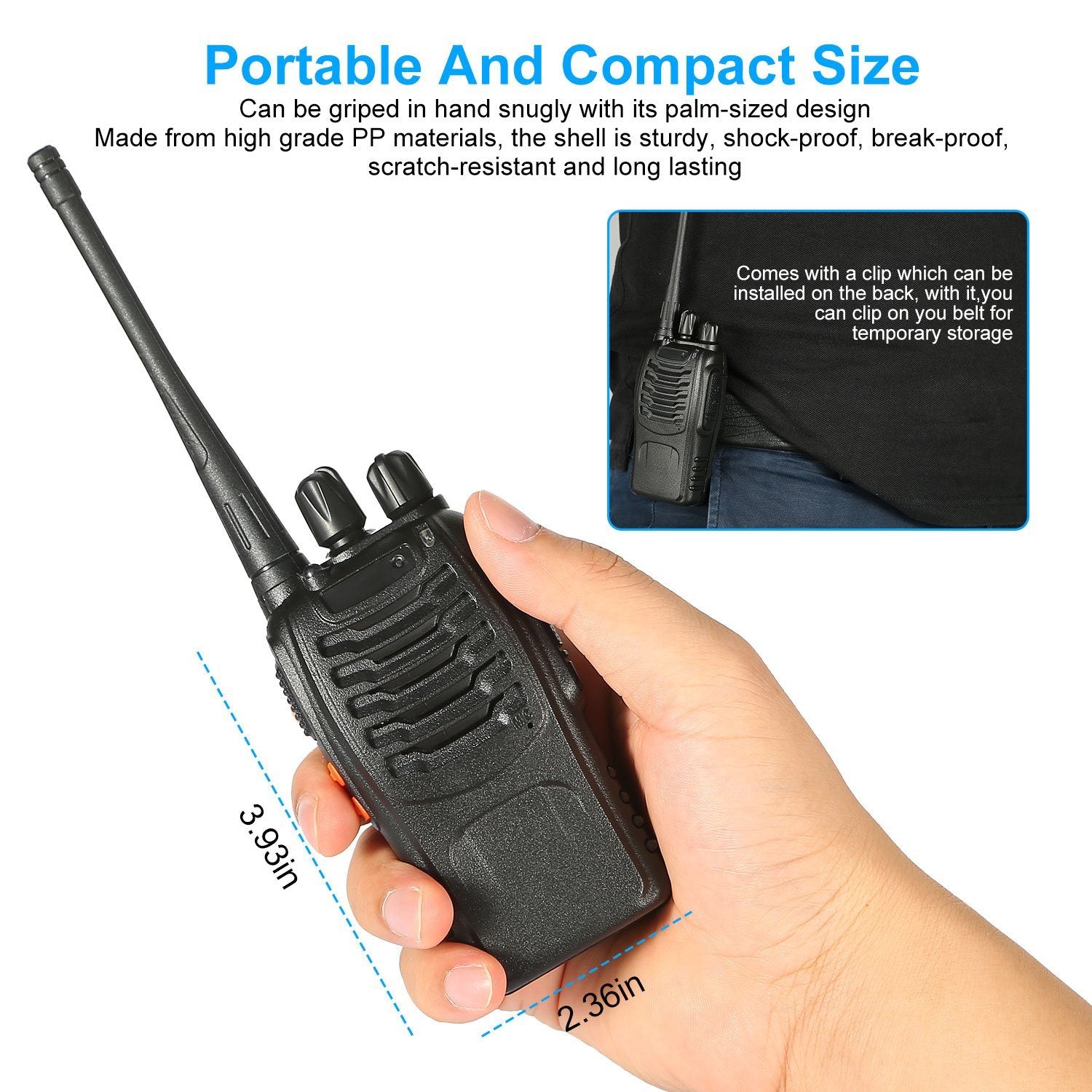 2-Pack: Baofeng BF-888S Walkie Talkies Two Way Radio Tactical - DailySale