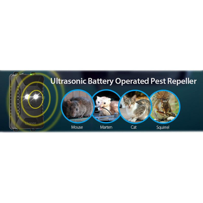 2-Pack: Battery Operated Under Hood Garage Rodent Repellent Pest Control - DailySale