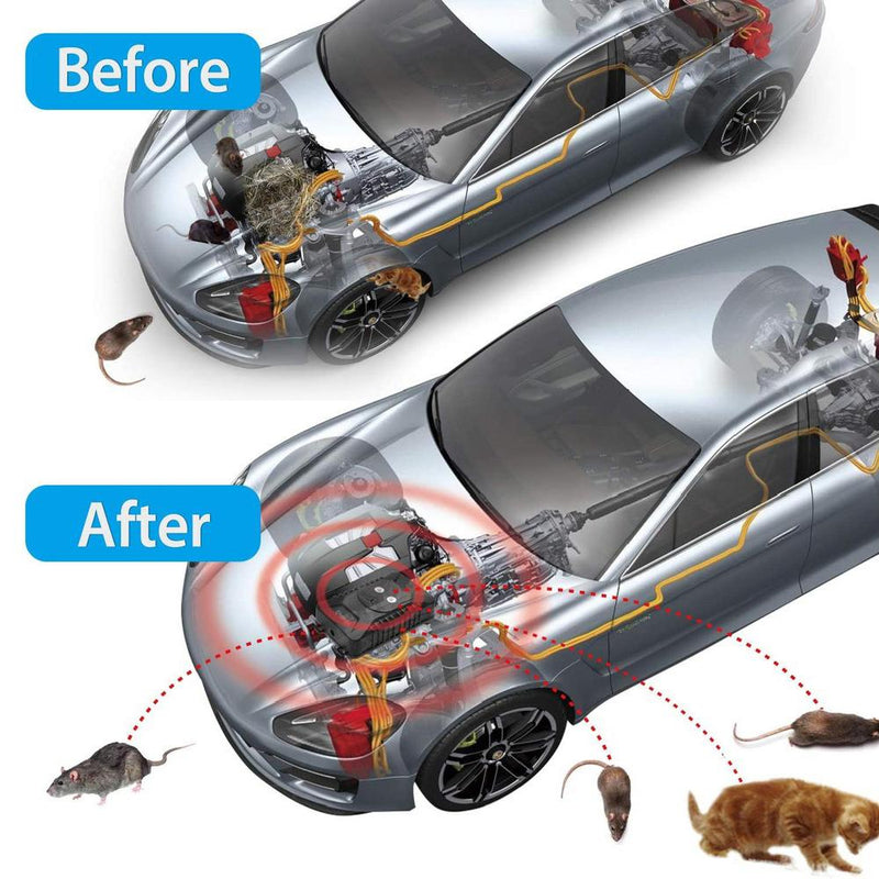 2-Pack: Battery Operated Under Hood Garage Rodent Repellent Pest Control - DailySale