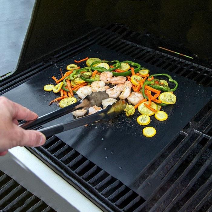 2-Pack: BBQ Copper Grilling Mats Kitchen Essentials - DailySale