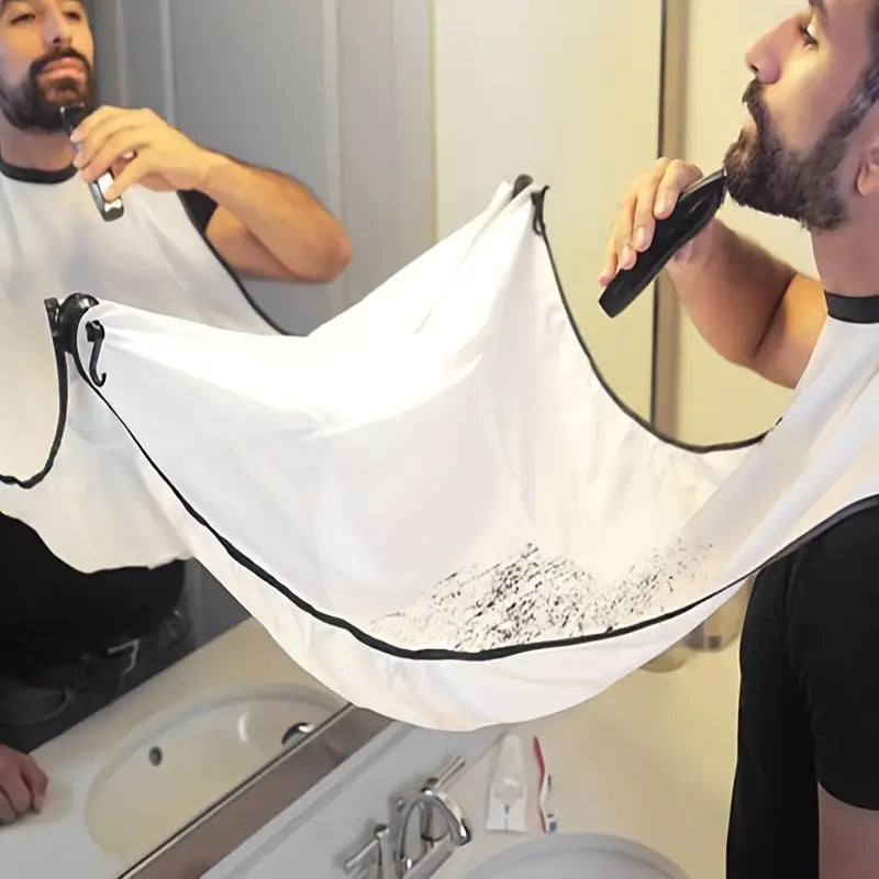 2-Pack: Beard Shave Apron Bib Trimmer Holder Rack Men's Grooming - DailySale