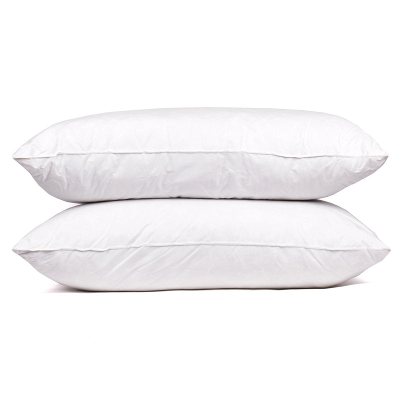 2-Pack: Beauty Sleep 100% Cotton-Covered Duck Feather Pillows Linen & Bedding - DailySale