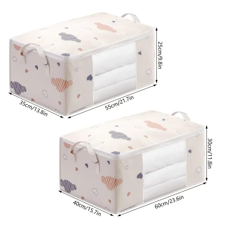 2-Pack: Blanket and Bedding Storage Bag Closet & Storage - DailySale