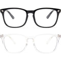 2-Pack: Blue Light Blocking Glasses Women's Shoes & Accessories Black/Clear - DailySale