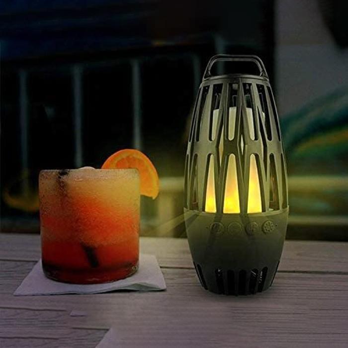 2-Pack: Bluetooth Speaker Set LED Table Lamp Tiki Torch Speaker with Animation Speakers - DailySale